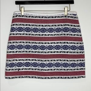 Madewell Aztec Striped Skirt 4